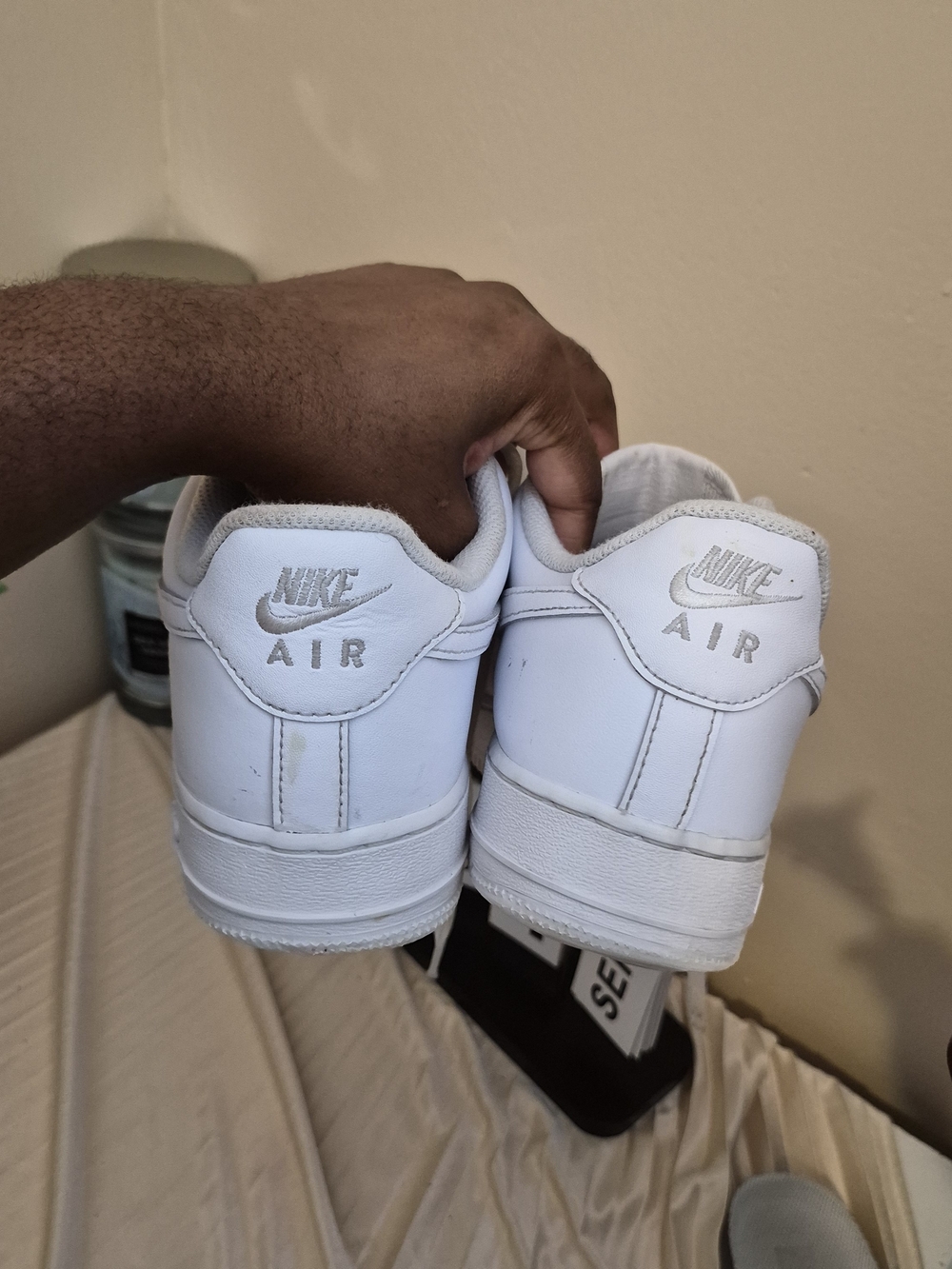Nike All-White Low Top Sneakers - Picture 8 of 10